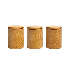 Nuevo y Moderno Recipiente de Almacenamiento de Madera para Alimentos Secos, Frutos Secos, Recipiente Decorativo para Cocina, Hotel, Restaurante - Product Image 1