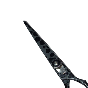 Ciseaux de coiffure professionnels à marque privée, 6 pouces, en acier inoxydable, lame tranchante, manche moyen, durables, pour droitiers - Product Image 3
