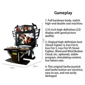 Máquina de Juego Arcade HGR Amusement Street Fighter de 55 Pulgadas, 2 Jugadores, Pantalla Grande, Joystick, Botones de Alta Frecuencia, Personalizable - Product Image 5