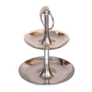 Premium Offre Spéciale brillant polonais Design moderne 2 niveaux Offre Spéciale de serveur fantaisie 2 niveaux serveur bol de service pour l'utilisation de mariage et de fête - Product Image 1