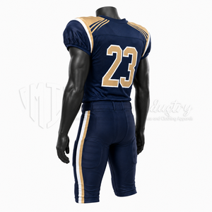 Conjunto de Uniforme de Fútbol Americano Personalizado, Camiseta y Pantalones Azules para Equipo, Fabricante de Ropa Deportiva de Fútbol Personalizada, OEM ODM - Product Image 5