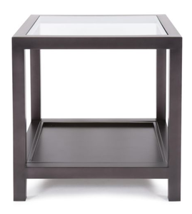 Square <b>Glass</b> Top End <b>Table</b> Aluminum Frame Double Layer <b>Side</b> <b>Table</b> Modern Patio Coffee <b>Table</b> - Product Image 2