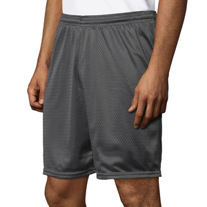 Pantalones Cortos de Malla para Hombre, Estilo Urbano, Cintura Media, 100% Poliéster, Diseño Liso, Cintura con Cordón Ajustable, Transpirables - Product Image 2