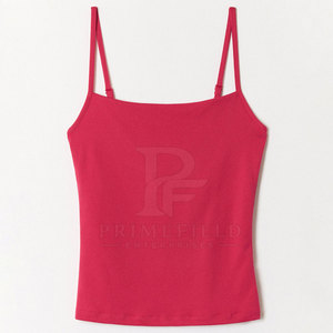 Débardeur tricoté uni à col carré sans manches pour femme, coupe ajustée, décontracté, respirant, écologique, séchage rapide, amovible - Product Image 5