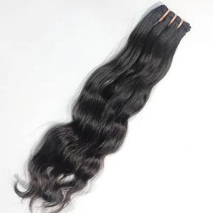 Paquetes de Cabello Humano Indio Virgen, Proveedor de Cabello Humano Indio Virgen Sin Procesar, Extensiones de Cabello Indio Ondulado con Cutícula Alineada - Product Image 1