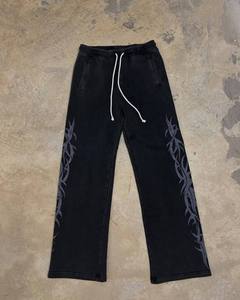 Vintage Heavyweight Men <b>Tracksuit</b> Sun Fade Printing Sweatpants & 100% Cotton French Terry Distressed Hoodie Casual Sweatwear Set - Product Image 3