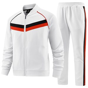 OEM 2026 Men's Casual Coat <b>Workout</b> Full Zip Long Sleeve Jogging Suit Sports <b>Jacket</b> and Pants Hoody Gym Top Sports Tracksuit - Product Image 1
