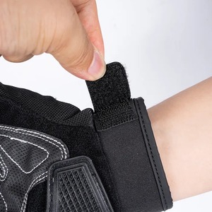 Gants de moto unisexes en cuir à prix d'usine pour l'été, utilisation sportive en extérieur, imperméables, compatibles écran tactile, design à doigts complets - Product Image 6