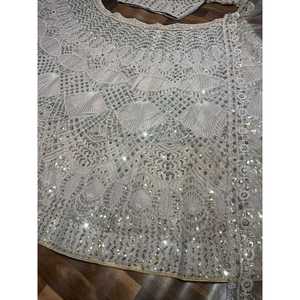 Magnifique Lehenga Choli de soirée avec un dupatta fantaisie, taille 2XL - Product Image 5