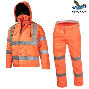 Ropa de Trabajo Impermeable y Reflectante, Chaqueta de Seguridad, Pantalones, Ropa de Trabajo Industrial para la Construcción - Product Image 1
