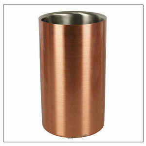 Seau à glace en acier inoxydable personnalisé, design fin et durable, articles de bar en métal pour hôtel, restaurant et fête de mariage, pour le stockage de glace - Product Image 1