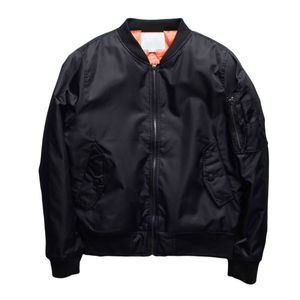 เสื้อแจ็คเก็ตบอมเบอร์น้ำหนักเบา ดีไซน์ทันสมัยสำหรับผู้ชาย  บุโพลีเอสเตอร์ด้านใน  คอตั้ง  กันลม  เสื้อโค้ทฤดูหนาว  สามารถปรับแต่งได้ - Product Image 1