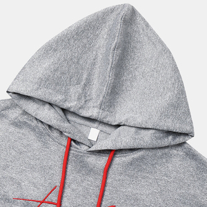 Wholesale 2025 Customizable Men's Pullover <b>Hoodie</b> Polyester/Cotton Blend Heavyweight Breathable Quick-Dry Winter Regular Fit - Product Image 3