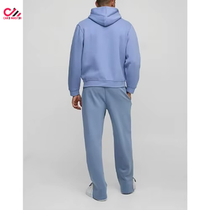 <b>Men</b> Baggy <b>Trousers</b> Loose Fit Sweatpants Streetwear Wide Leg 100% Cotton Fleece Lining <b>Elastic</b> Waist Custom Printing - Product Image 3