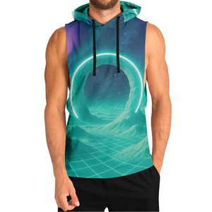 Comfortable Sublimation Sleeveless Hoodie 100% Cotton Polyester Sublimation Hoodie Sustainable Hoodie - Product Image 1