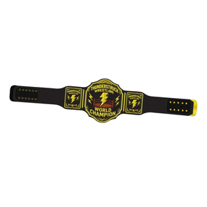 Ceinture de champion du monde de lutte Thunderstruck personnalisée avec un design d'éclairs audacieux pour les fans et les collectionneurs - Product Image 5