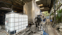 Machine à laver industrielle en acier inoxydable pour moteurs, pompes et roulements IBC |   Laveuse automatique de fûts pour l'industrie des boissons