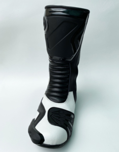 Botas de Motocicleta de Cuero, Zapatos de Carreras de Motocicleta, Zapatos Deportivos de Motocicleta de Cuero Transpirables e Impermeables - Product Image 2