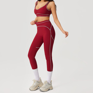 ชุดโยคะแบบระบายอากาศได้ดี ตัดเย็บอัตโนมัติ สำหรับผู้หญิง เหมาะสำหรับพิลาทิส การฝึกในยิม และการออกกำลังกาย - Product Image 4