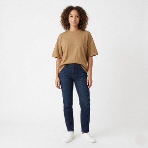 เสื้อยืดคอกลมแขนสั้นผู้ชาย สีพื้น ผ้าฝ้าย ทรงปกติ สวมใส่สบาย ผ้าถัก - Product Image 2