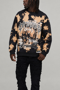 <b>Custom</b> Screen Printed Men's Sweatshirt Personalized Long Sleeve Streetwear OEM Casual Wear <b>Custom</b> Design Apparel Top Clothing - Product Image 3
