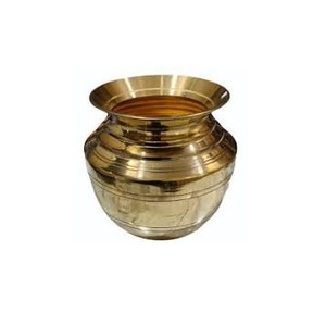 Kalash de Latón Hecho a Mano de 6 Pulgadas, Artículo para Pooja, Vajilla Artesanal - Product Image 2