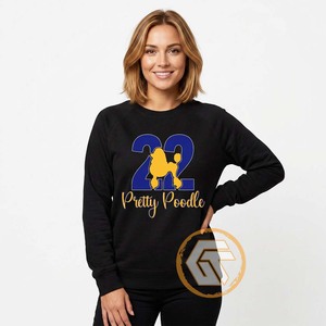 Sweat-shirt décontracté en molleton de coton éco-responsable 500g pour femme, brodé sur le devant, collection automne-hiver, haute qualité, motif Sigma Gamma Rho - Product Image 3