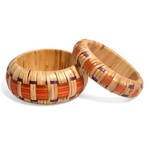 Offre promotionnelle : Bracelet jonc en rotin naturel tressé, bijoux pour femmes - Product Image 1