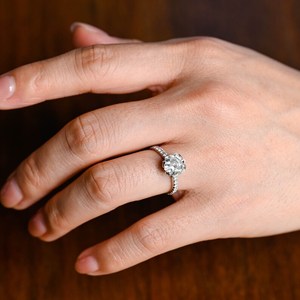 Anillo Solitario de Moissanita Brillante con Corte Hexagonal de 7MM, Plata 925 Original, Regalo Ideal para Cumpleaños o Aniversarios para tu Pareja - Product Image 2