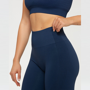 เลกกิ้งออกกำลังกายผู้หญิงเอวกลาง ดีไซน์ใหม่ ผ้าถัก 90% โพลีเอสเตอร์ 10% อีลาสเทน แห้งเร็ว ระบายอากาศได้ดี สวมใส่สบาย เหมาะสำหรับโยคะและออกกำลังกาย - Product Image 6