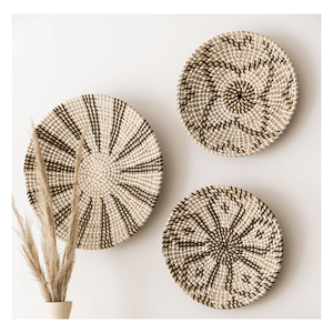 Décoration murale bohème en jonc de mer, tissée à partir de jonc de mer naturel, pour l'art mural décoratif et l'aménagement intérieur, fabriquée au Vietnam. - Product Image 6