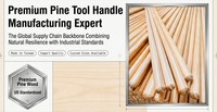 Manche de rechange en bois de pin de qualité supérieure pour outils de jardinage manuels, râteau à feuilles, râteau à gazon, longueur 1200-1500 mm, diamètre 24 mm, surface poncée