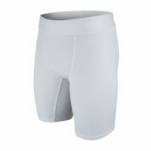 Wholesale <b>Men</b>’s Compression <b>Shorts</b> <b>White</b> Breathable Stretch Gym & Sports Underwear - Product Image 1