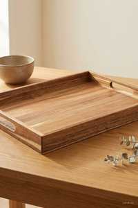 Meilleurs plateaux de service en bois de manguier, nouveau design, certifiés EPCH, artisanat indien de qualité, compatibles lave-vaisselle, pour restaurant et cuisine - Product Image 2