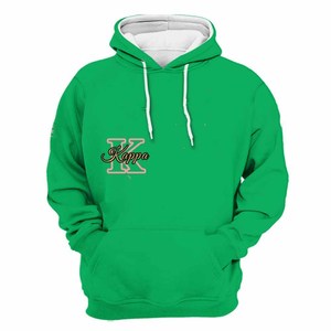 Sudadera Personalizada para Fraternidad con Parche de Letras Griegas en Chenilla de Algodón |   Alfa |   Sudadera Kapa Alpha de Forro Polar, Estilo Universitario, Moda Urbana - Product Image 1