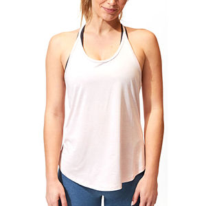 Camiseta de Tirantes de Algodón con Logotipo Personalizado para Mujer, Ropa Deportiva de Verano para Gimnasio, Impresión por Transferencia de Calor, Secado Rápido, Transpirable, Informal - Product Image 1