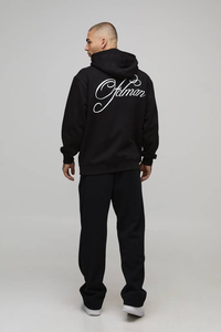 Custom Logo Design <b>Black</b> <b>Men</b> Plain 400 Gsm 100% Cotton Heavyweight Winter <b>Hoodie</b> Blank High Quality - Product Image 2