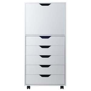 Halifax 5 cassetti alto armadietto bianco elegante organizzatore - Product Image 2