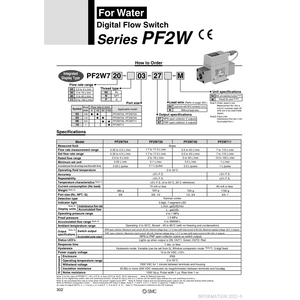 Modèle de commutateur de débit numérique SMC Pneumatics PF2W720-03-27 - Product Image 2