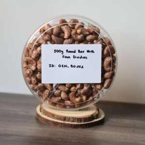 Noix de cajou bio torréfiées et séchées en gros, boîte de 500g - OEM, noix de cajou premium beurrées et salées, prix direct usine - Product Image 4