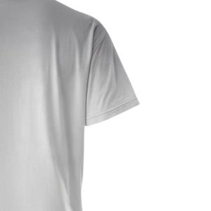 เสื้อยืดโอเวอร์ไซส์สีเทาไล่เฉดขาวสำหรับผู้ชายปี 2026 ผ้าฝ้าย สไตล์สตรีทแวร์ เสื้อยืดเปล่า - Product Image 3