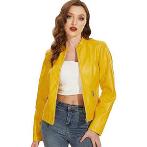 Veste en cuir pour femme, vêtement décontracté sur mesure, très vendue pour l'hiver - Product Image 6