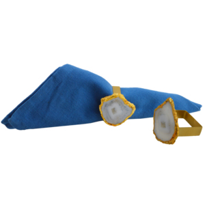 Porte-serviettes en agate au design antique pour la décoration de table, les mariages et les hôtels, accessoires de table, anneaux à serviettes - Product Image 1