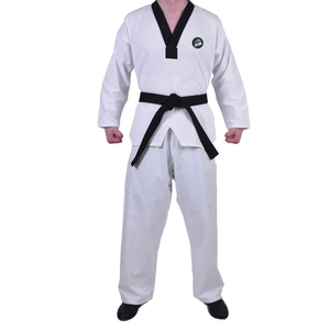 Wholesale <b>Cheap</b> Price High Quality Lightweight Breathable Durable Polyester/Cotton Blend Martial Arts Taekwondo Uniform <b>Sets</b> - Product Image 1