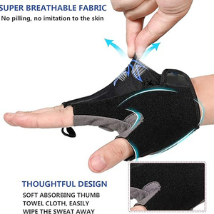 Gants de cyclisme respirants mi-doigts en gel pour hommes et femmes, vente en gros, pour la course à vélo et le sport - Product Image 3