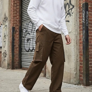 Pantalones de hombre de nuevo diseño con múltiples bolsillos, de la mejor calidad, transpirables, de color sólido, nueva moda, gran venta, pantalones de hombre estilo streetwear. - Product Image 2