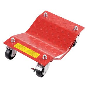 Carrello Sposta Auto in Acciaio Rinforzato con Capacità di 3600 kg, Set di Perni per Pneumatici, Freni e Ruote Girevoli - Product Image 1