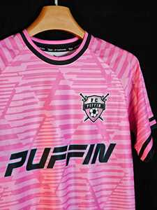 Maillot de football personnalisé PUFFIN SPORTS à sublimation, manches courtes, unisexe, anti-humidité, imprimé géométrique, col rond, vêtements pour adultes - Product Image 3