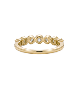 Bague de fiançailles en or massif 9K 10K avec diamant de laboratoire rond couleur DEF clarté VS VVS, bague à grappe, alliance de mariage multi-pierres - Product Image 4