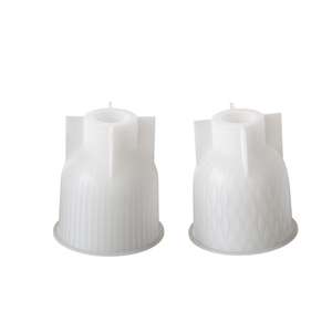 Molde de Silicona para Jarrón con Diseño Geométrico Moderno de Ondas de Agua - Product Image 5